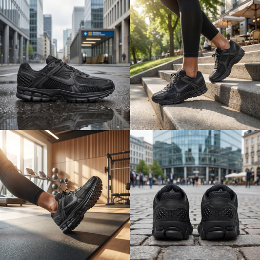 Nike Zoom Vomero 5 Cushioning Slip Resistant Breathable Low top Casual Training City Commuting Running Shoes — Rescued #1