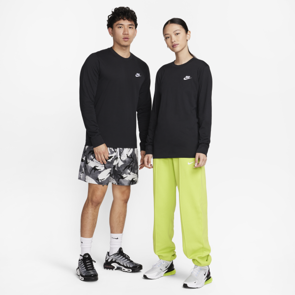 Nike T Shirts Men's Black Crew Neck Moderate Straight Fit - View 5