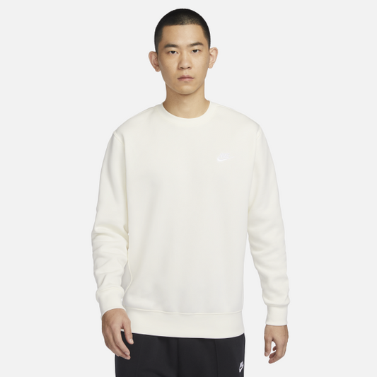 Nike Sportswear Club Fleece Sweatshirt Men's Sail White - View 1