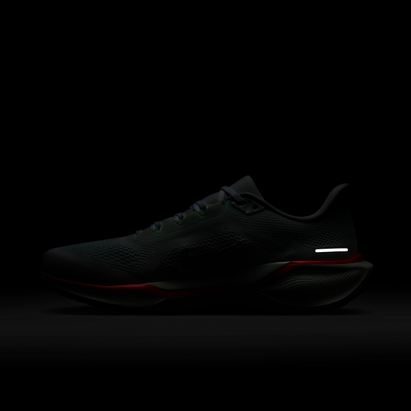 Nike Air Zoom Pegasus 41 White Barely Green Bright Crimson Metallic Silver - View 12