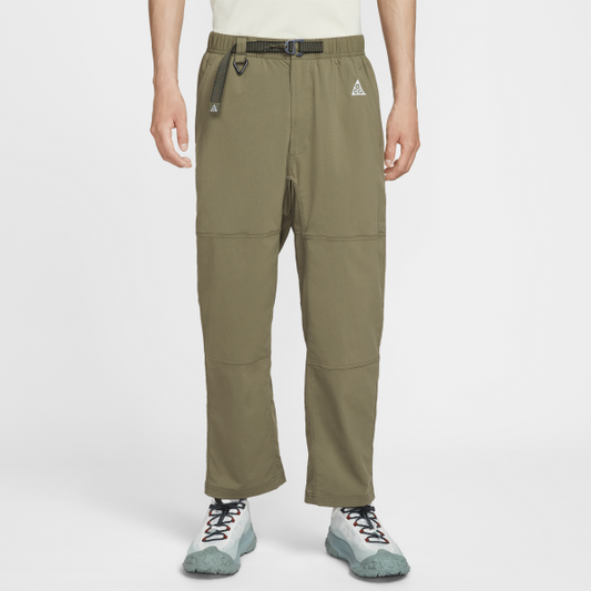 Nike Casual Pants Men's Army Green Moderate Straight Fit Pants - View 1