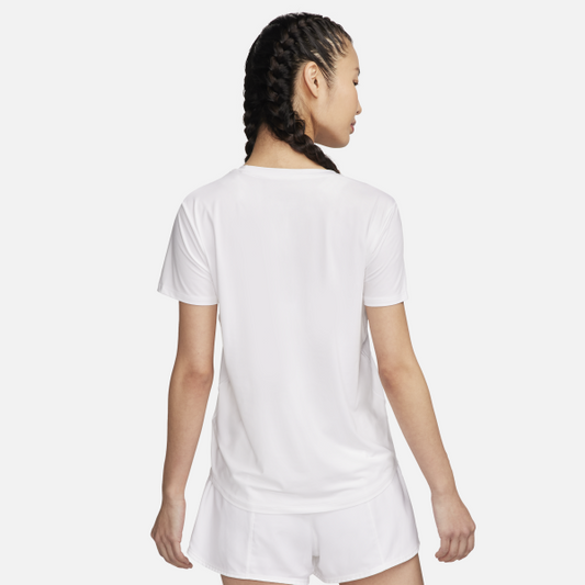 Nike One Classic Dri-FIT Women'ss Running Training T-Shirt White - View 2