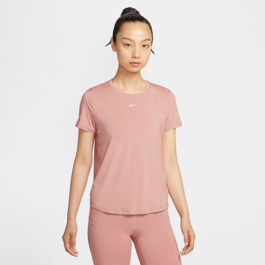 Nike T Shirts Women's Pink Crew Neck Moderate - View 1