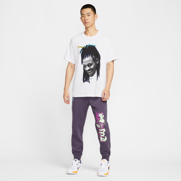 Nike Swoosh T Shirts Men's White Crew Neck Moderate - View 6