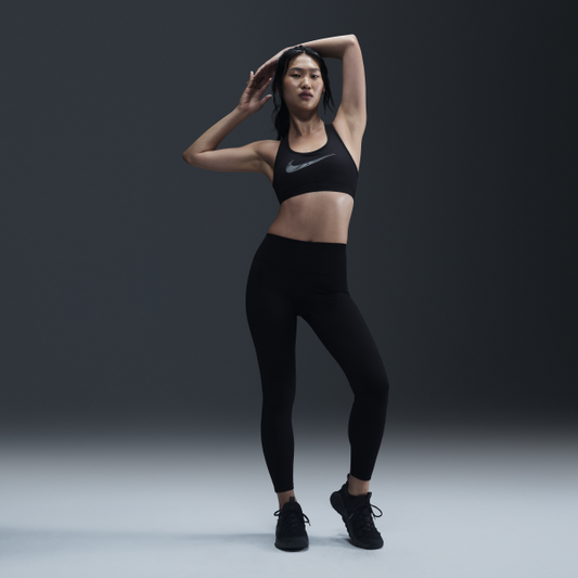 Nike One Seamless Front Leggings Women's Black - View 1