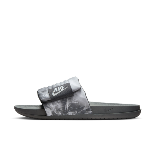 Nike Offcourt Adjust Slide Abrasion Resistant Slide Slippers Men's Black Gray - View 2