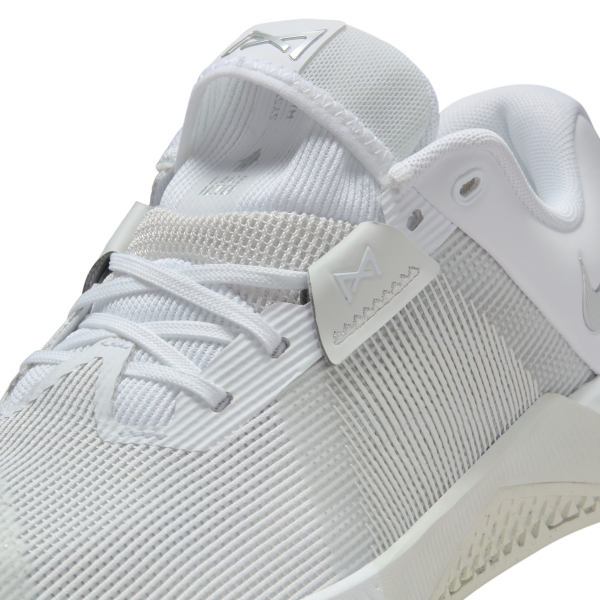 Nike Metcon 10 Breathable Training Shoes Women's White Gray - View 9