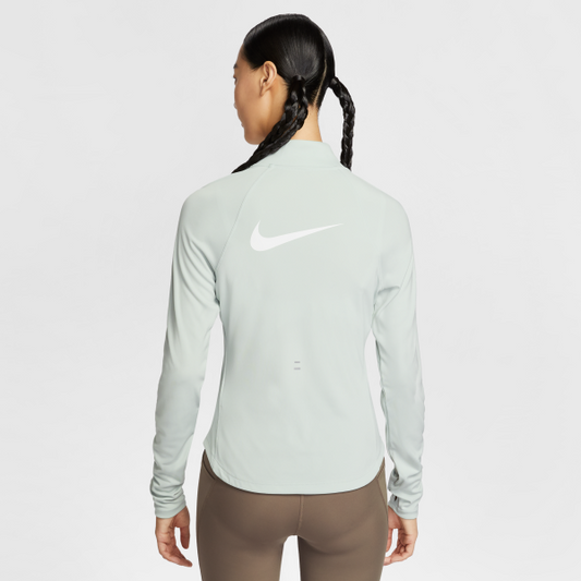 Nike T Shirts Women's Green Stand Collar Moderate - View 2