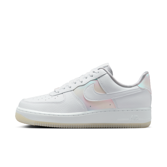 Nike Air Force 1 Leather Low top Skateboard Shoes Women's White - View 1