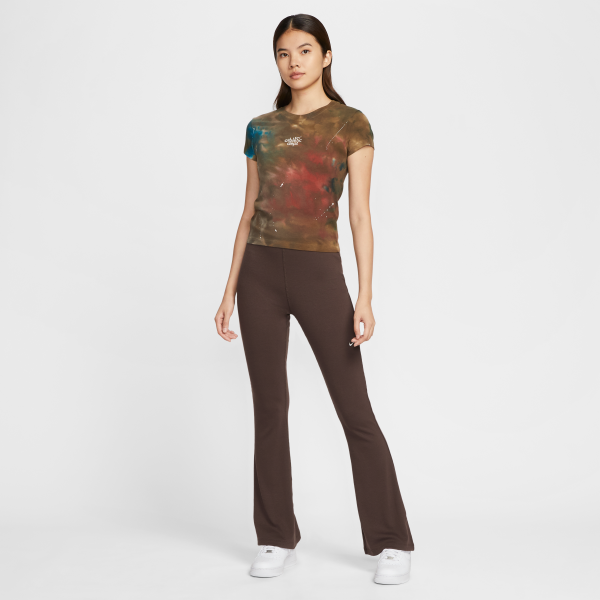 Nike T Shirts Women's Brown Crew Neck Moderate - View 5