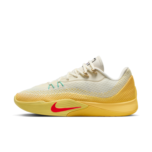 Nike S.T. Flare Basketball Shoes Unisex White Yellow - View 1