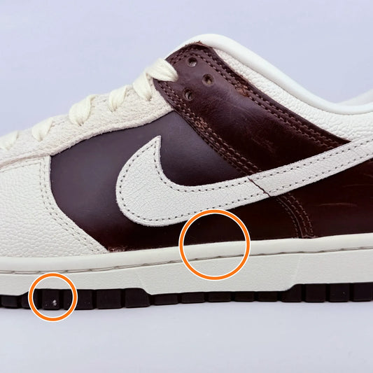 Nike Dunk Abrasion Resistant Low top Skateboard Shoes Brown White — Rescued #1