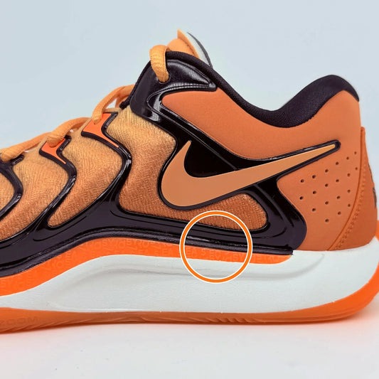 Nike KD 17 Slip Resistant Abrasion Resistant Low top Basketball Shoes Orange — Rescued #1