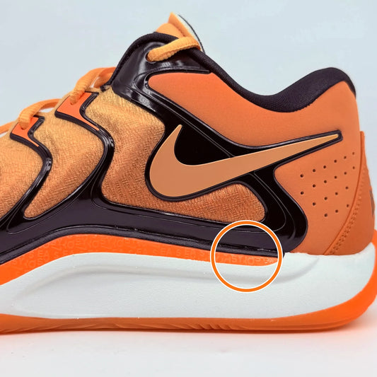 Nike KD 17 Slip Resistant Abrasion Resistant Low top Basketball Shoes Orange — Rescued #1