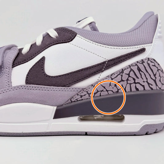 Jordan Legacy 312 Low top Vintage Basketball Shoes White Black Purple — Rescued #1