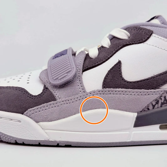 Jordan Legacy 312 Low top Vintage Basketball Shoes White Black Purple — Rescued #1