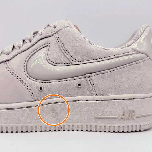 Nike Air Force 1 Leather Classic And Versatile Cushioning Low top Skateboard Shoes Light Bone — Rescued #1