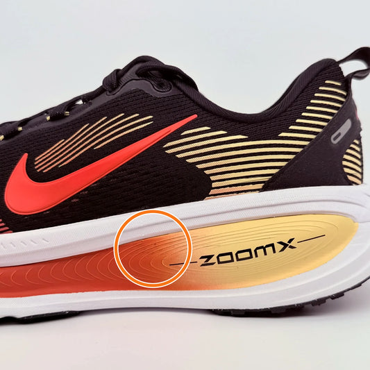 Nike Vomero 18 Running Shoes Men's Black Red Yellow — Rescued #1