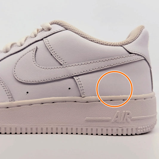 Nike Air Force 1 LE Split Cow Leather Slip Resistant Cushioning Abrasion Resistant Low top Skateboard Shoes Pure White — Rescued #1
