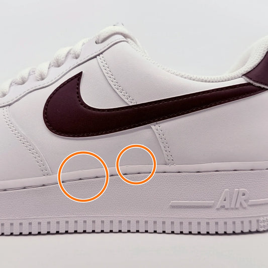 Nike Air Force 1 Low '07 White Burgundy Crush — Rescued #1
