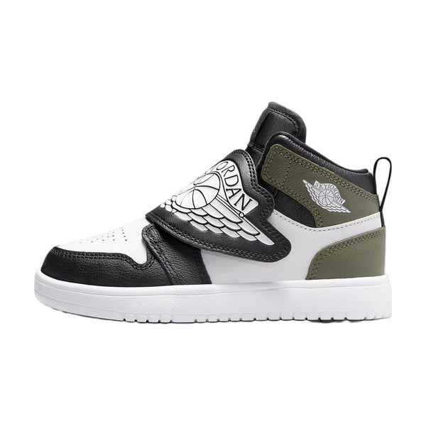 Jordan Mid top Children's Basketball Shoes Black Green Children Aged 3 7 Years Old — Rescued #1