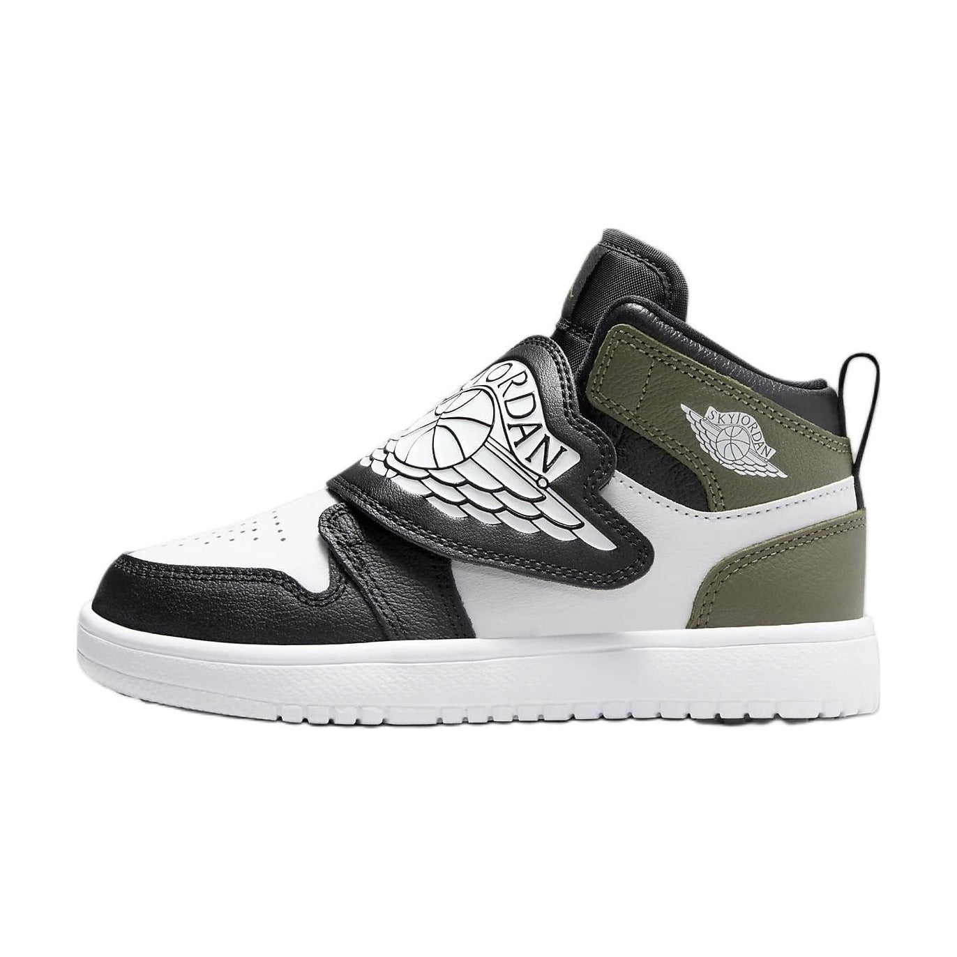 Jordan Mid top Children's Basketball Shoes Black Green Children Aged 3 7 Years Old — Rescued #1