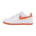 Nike Air Force 1 Low top Kids' Skateboarding Shoes White Orange Children Aged 3 7 Years Old — Rescued #1