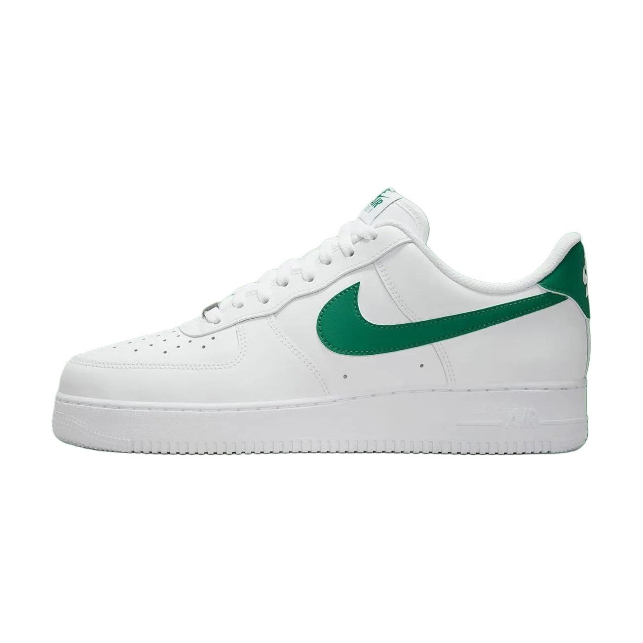 Nike Air Force 1 Slip Resistant Abrasion Resistant Low top Skateboard Shoes Men's White Green — Rescued #1