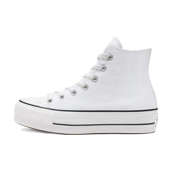 Converse All Star Lift Lightweight High top Canvas Shoes Women's Pure White — Rescued #1