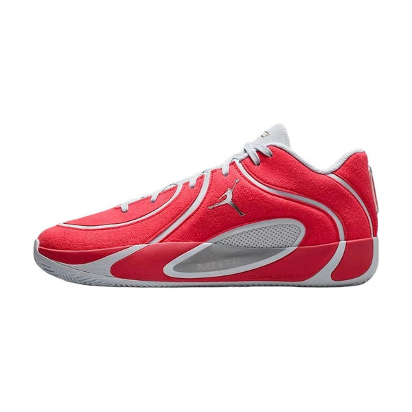 Jordan Tatum 4 Basketball Shoes Red Gray — Rescued #1