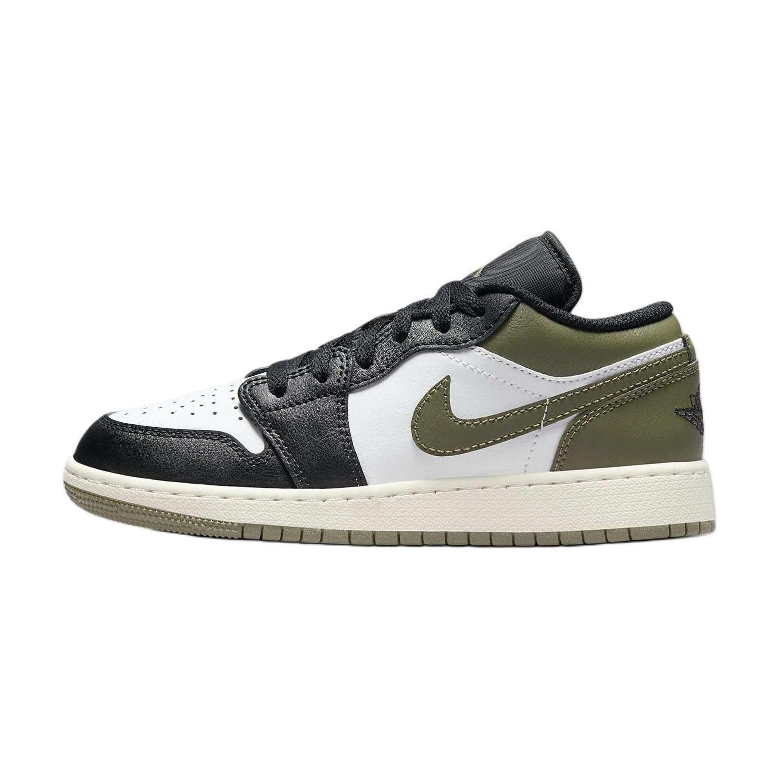 Jordan Air Jordan 1 Low top Basketball Shoes Black Green Unisex — Rescued #1