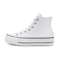 Converse All Star Lift Lightweight High top Canvas Shoes Women's Pure White — Rescued #1