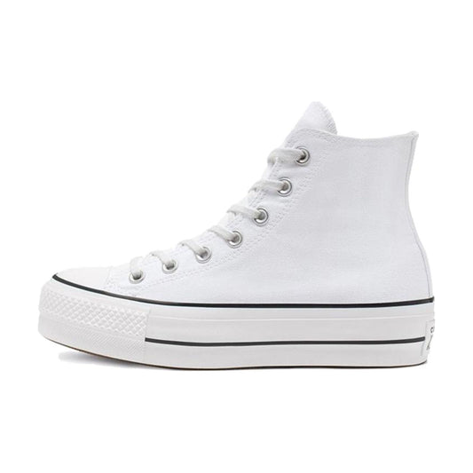Converse All Star Lift Lightweight High top Canvas Shoes Pure White — Rescued #1