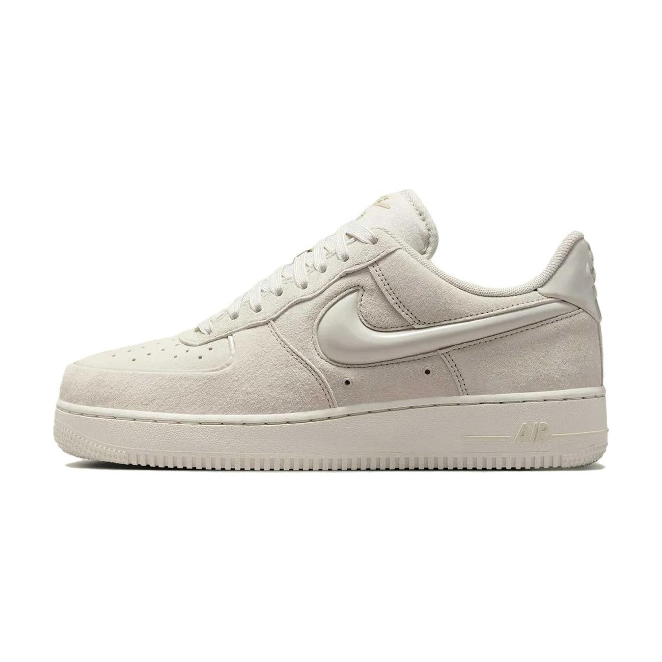 Nike Air Force 1 Leather Classic And Versatile Cushioning Low top Skateboard Shoes Light Bone — Rescued #1
