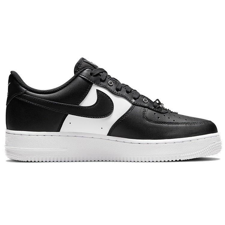 Nike Air Force 1 Low '07 Prm Black White Metallic Silver — Rescued #1