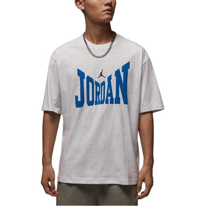 Jordan Brooklyn T Shirts Men's White Crew Neck Moderate