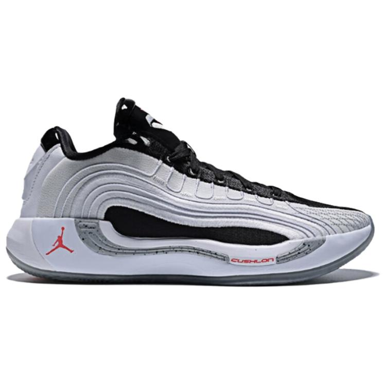 Jordan Luka 4 Abrasion Resistant Low top Basketball Shoes Black White — Rescued #1