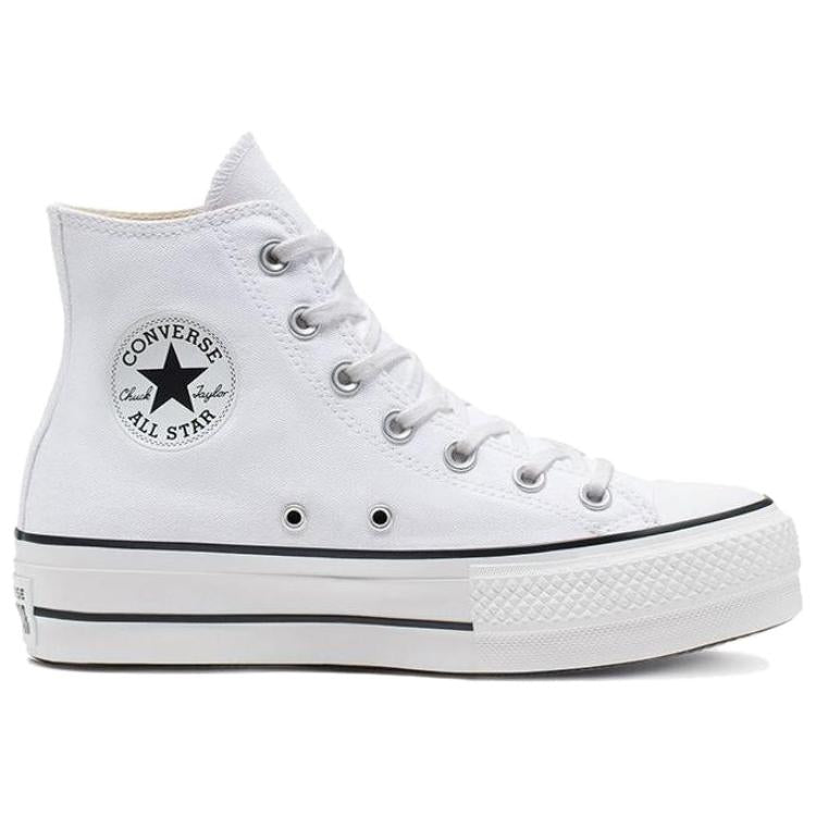 Converse All Star Lift Lightweight High top Canvas Shoes Pure White — Rescued #1