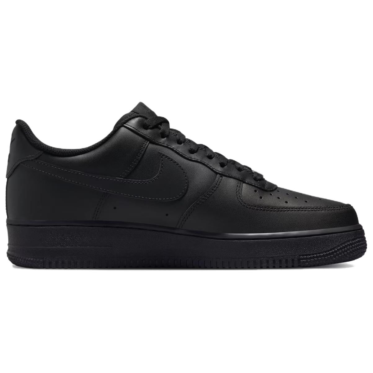 Nike Air Force 1 07 Black Warrior Vintage Cushioning Breathable Low top Skateboard Shoes Men's Black — Rescued #1