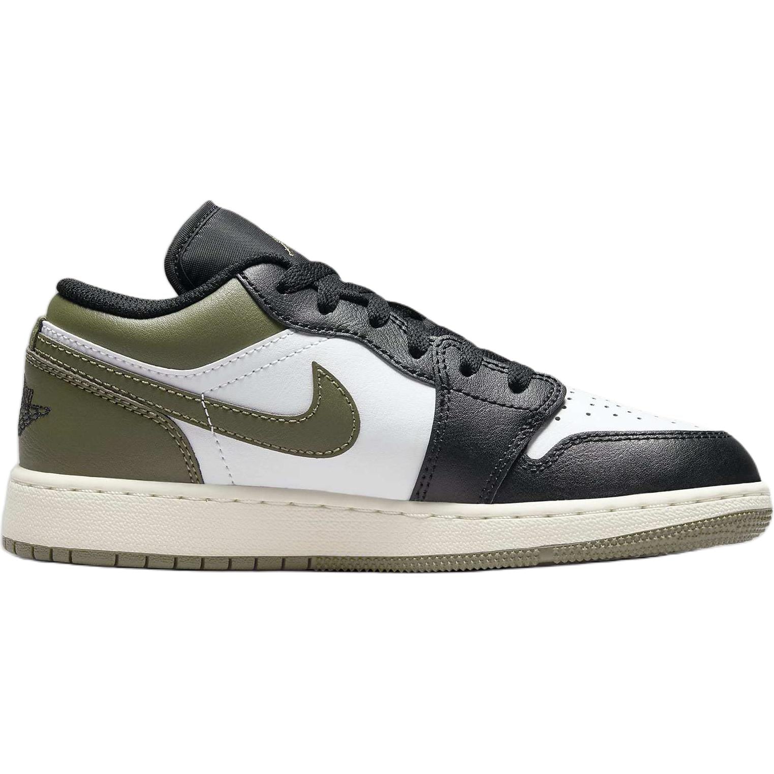 Jordan Air Jordan 1 Low top Basketball Shoes Black Green Unisex — Rescued #1