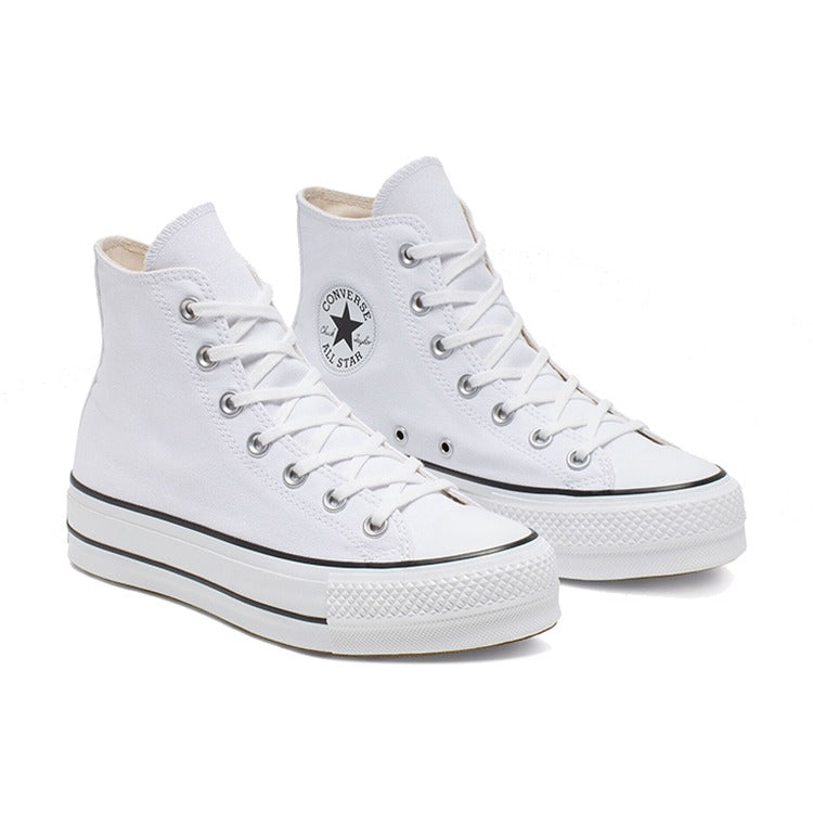 Converse All Star Lift Lightweight High top Canvas Shoes Women's Pure White — Rescued #1