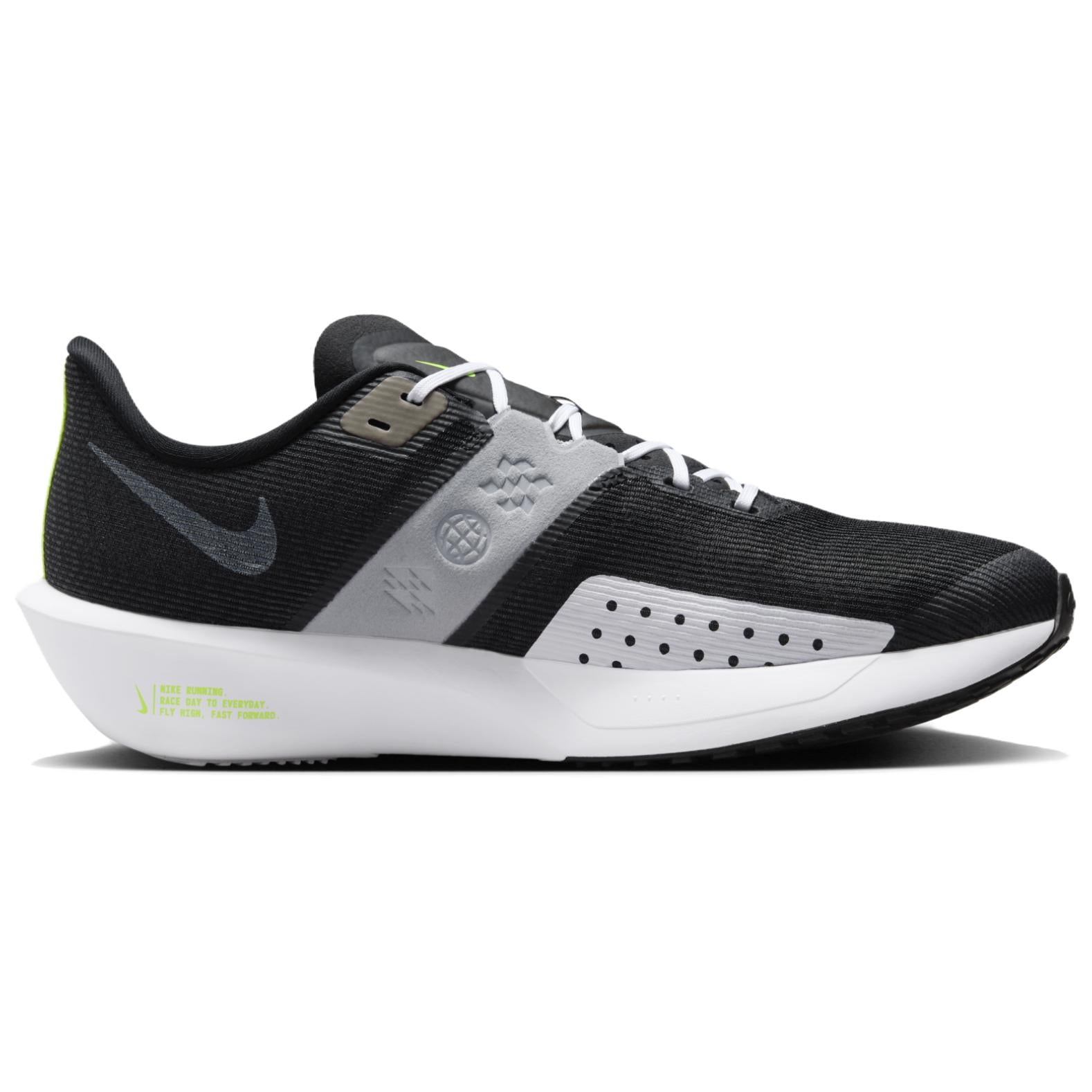 Nike Rival Fly 4 Leather Low top Running Shoes Men's Black — Rescued #1