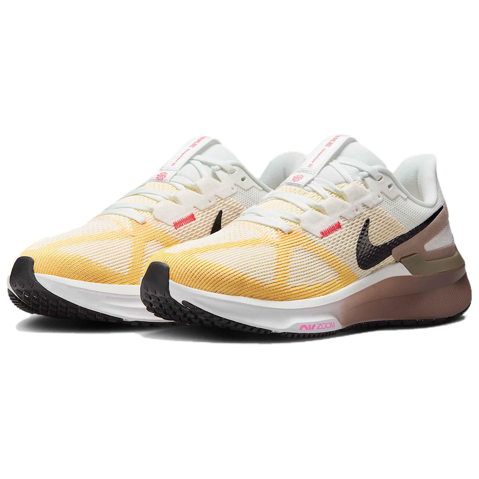 Nike Structure 25 Summit White Mink Brown Varsity Maize Black — Rescued #1