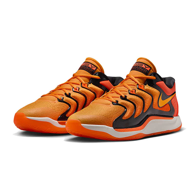 Nike KD 17 Slip Resistant Abrasion Resistant Low top Basketball Shoes Orange — Rescued #1