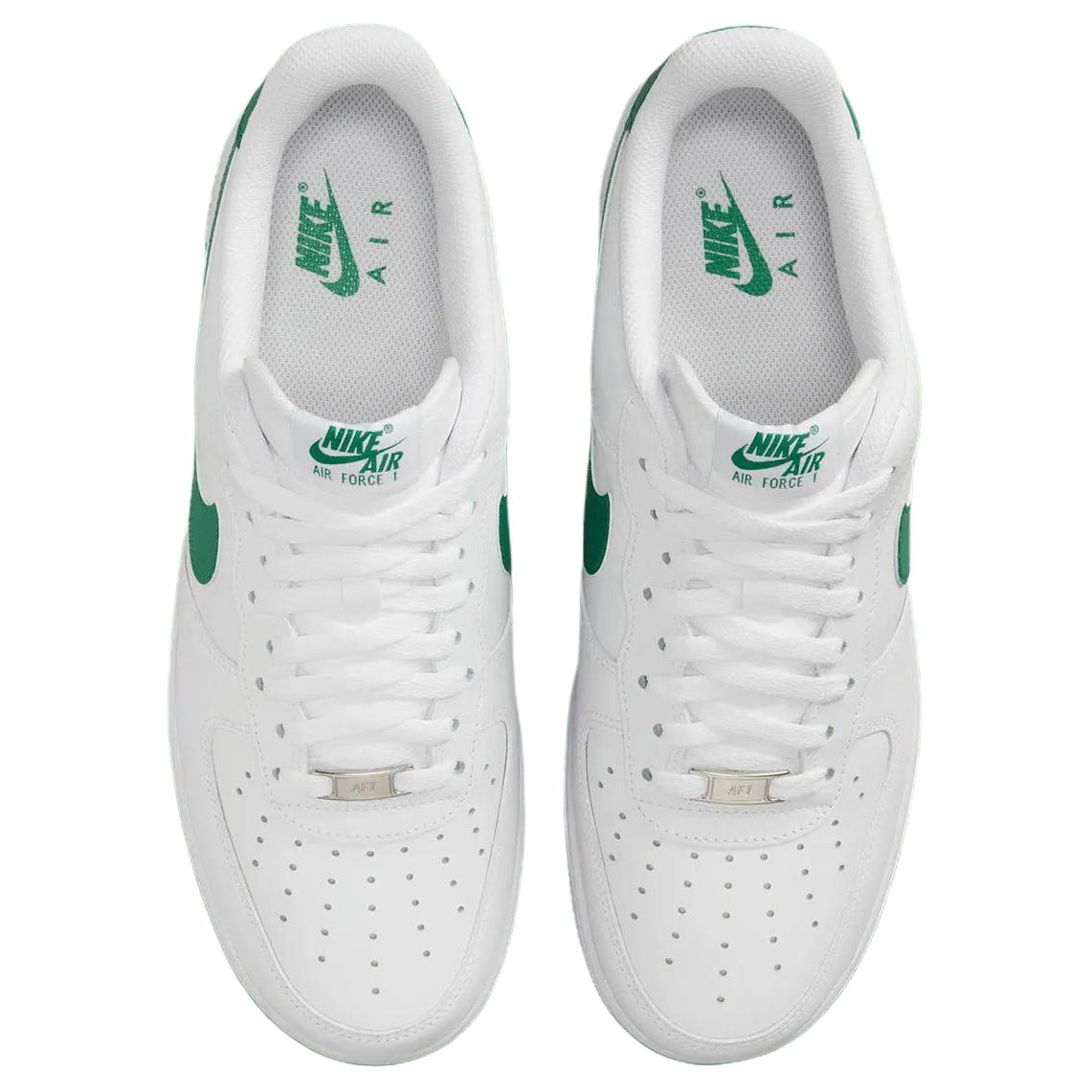 Nike Air Force 1 Slip Resistant Abrasion Resistant Low top Skateboard Shoes Men's White Green — Rescued #1