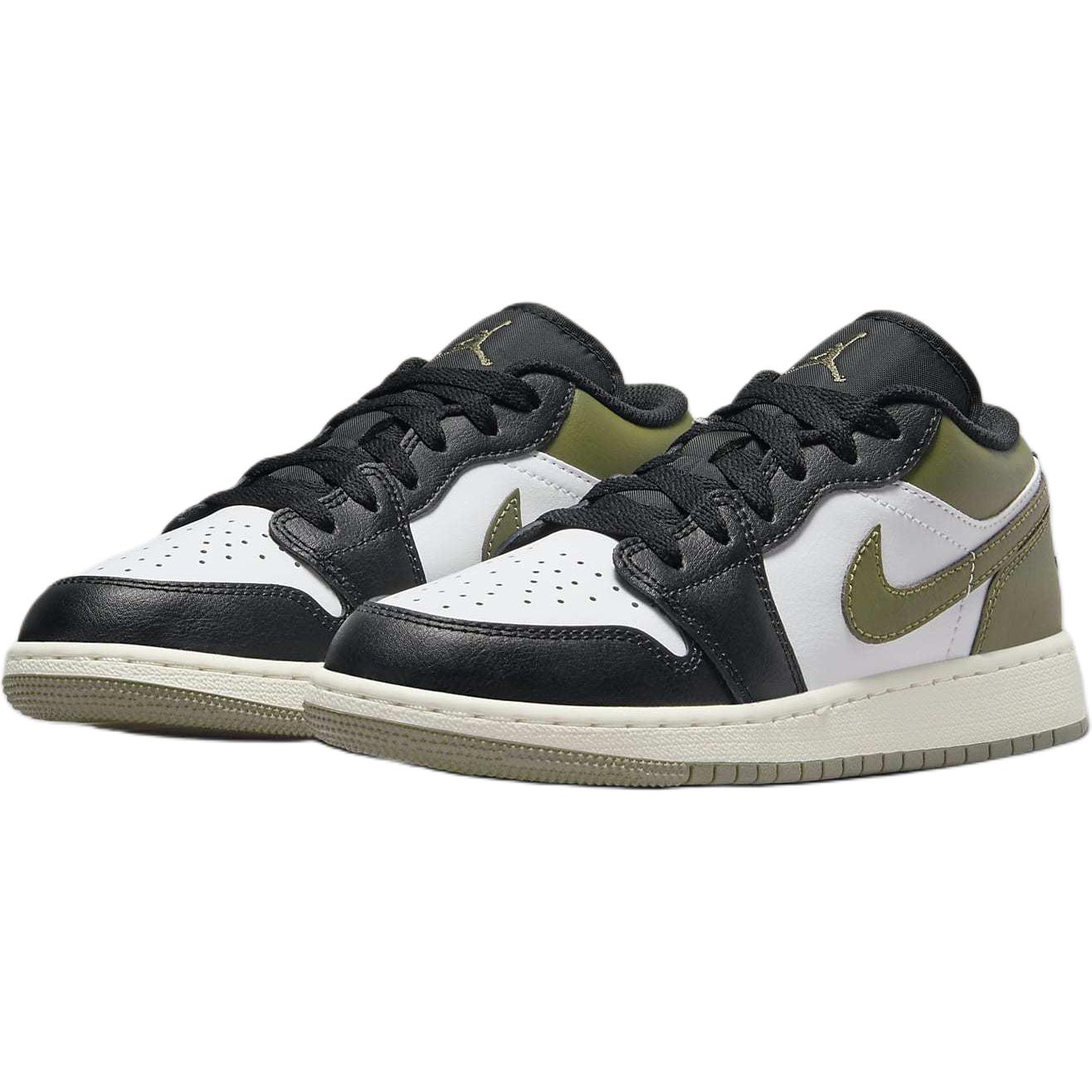 Jordan Air Jordan 1 Low top Basketball Shoes Black Green Unisex — Rescued #1