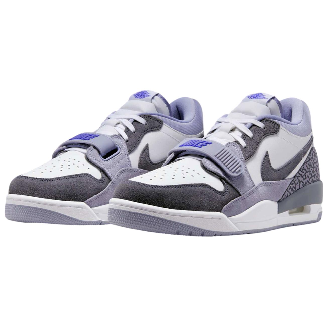 Jordan Legacy 312 Low top Vintage Basketball Shoes White Black Purple — Rescued #1