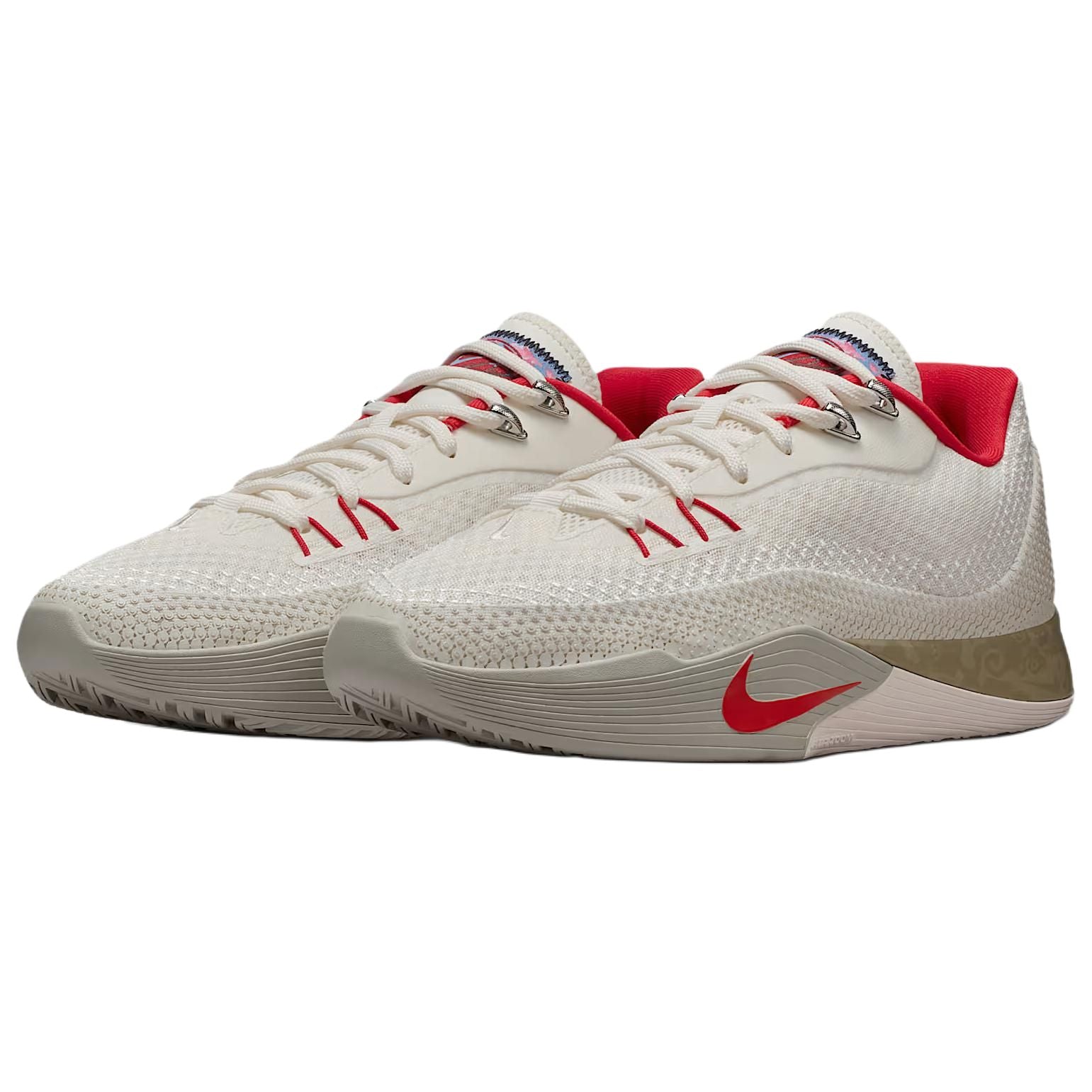 Nike S.T. Flare Low top Basketball Shoes Beige — Rescued #1