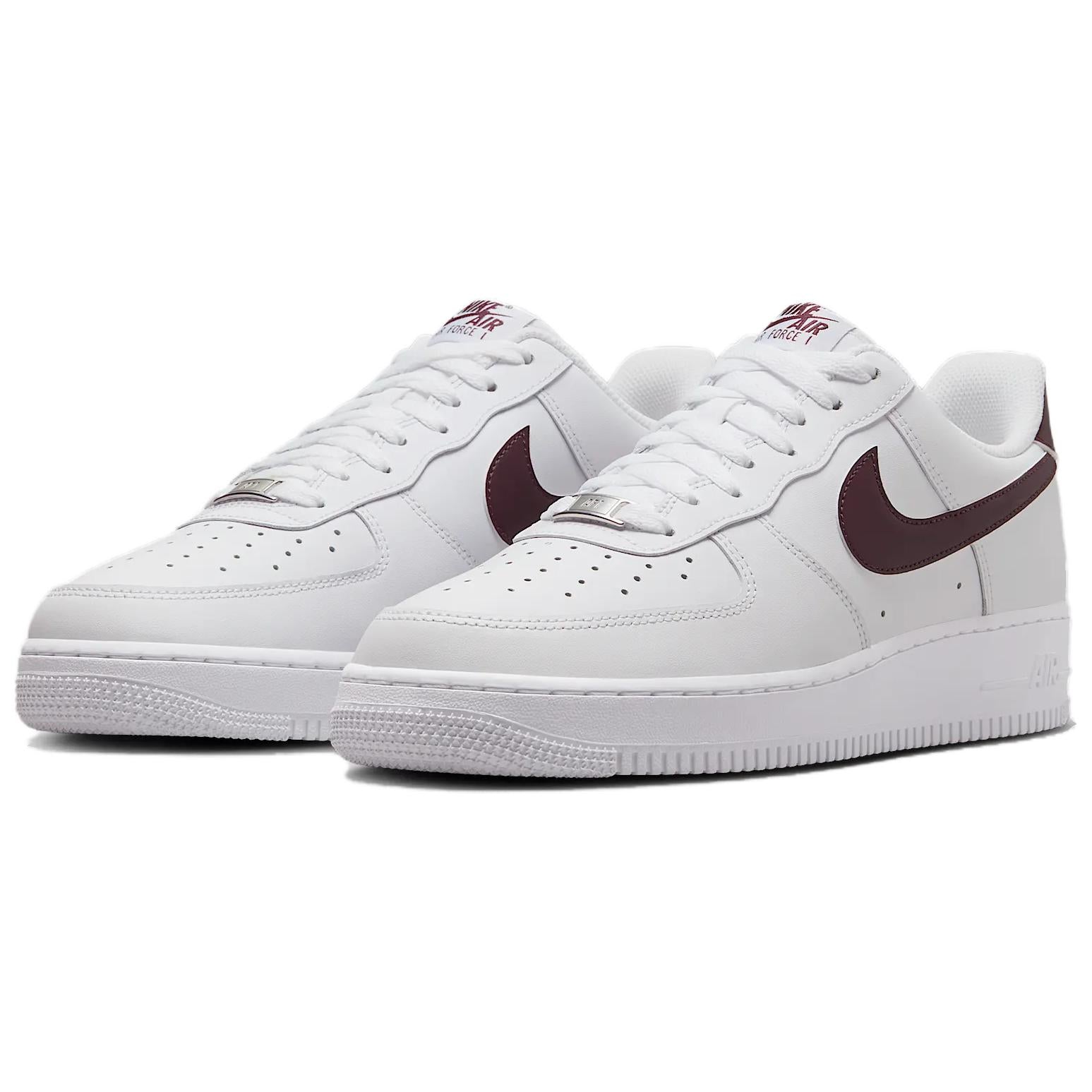 Nike Air Force 1 Low '07 White Burgundy Crush — Rescued #1