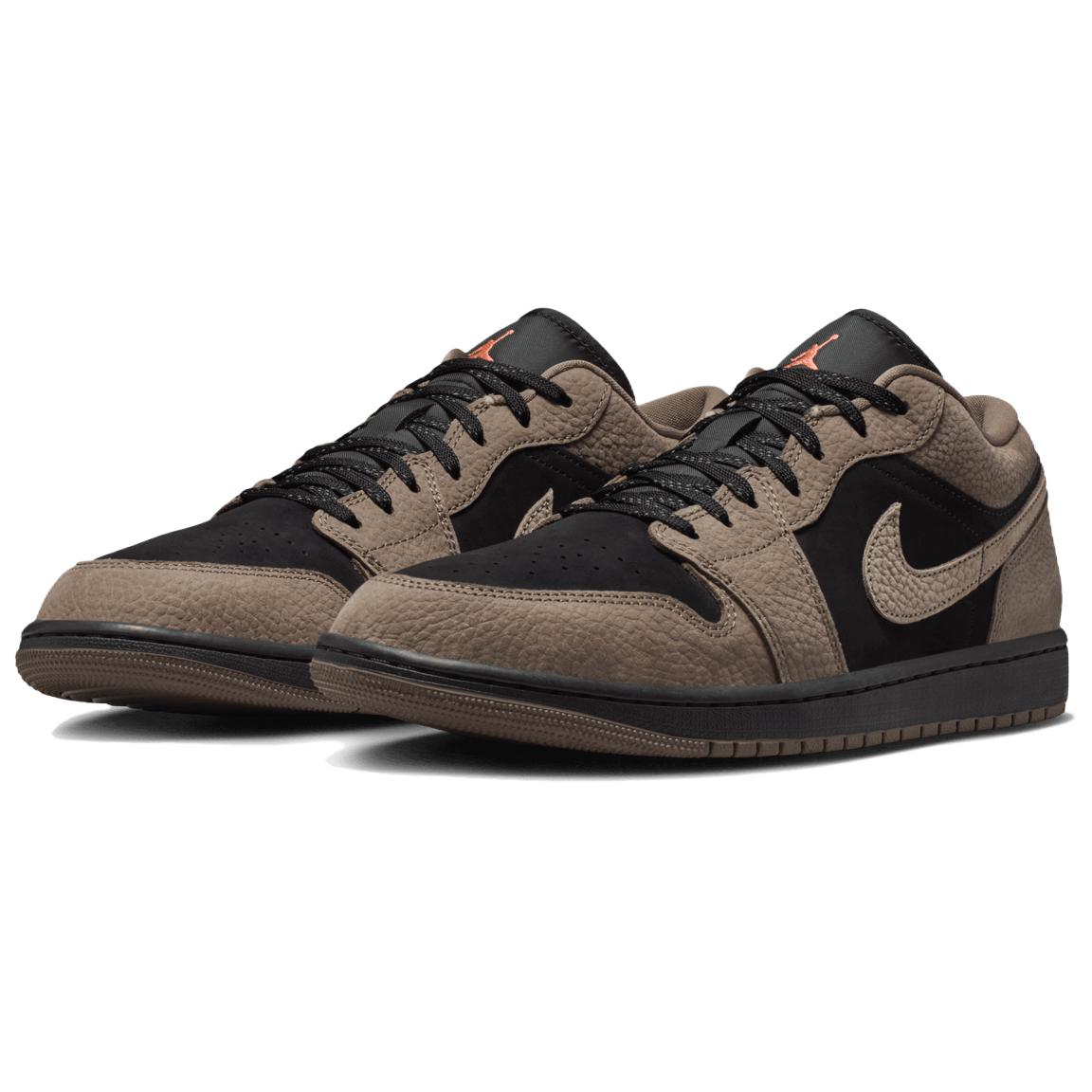 Jordan Air Jordan 1 Cushioning Low top Vintage Basketball Shoes Brown Black — Rescued #1